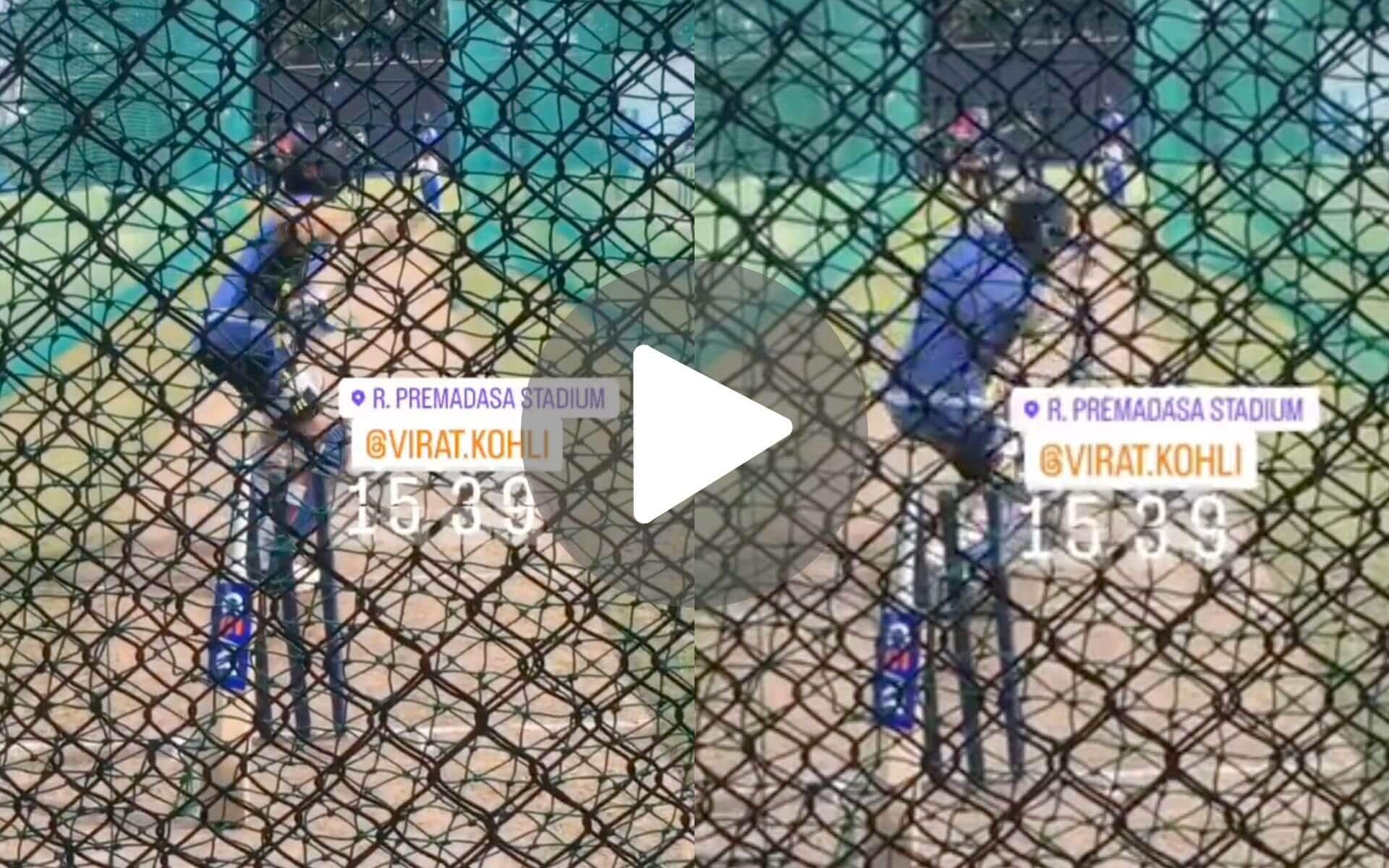 [Watch] Virat Kohli Hits Nets Before IND vs SL 1st ODI, Warms Up With Trademark Cover Drive